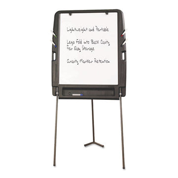Iceberg Ingenuity Portable Flipchart Easel With Dry Erase Surface, Resin Surface Frame, 35 X 30 X 73, Charcoal freeshipping - TVN Wholesale